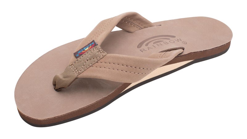 Rainbow Sandals Women's Single Layer Premier Leather Sandal, Dark Brown, X-Large / 8.5-9.5 B(M) US - Image 1